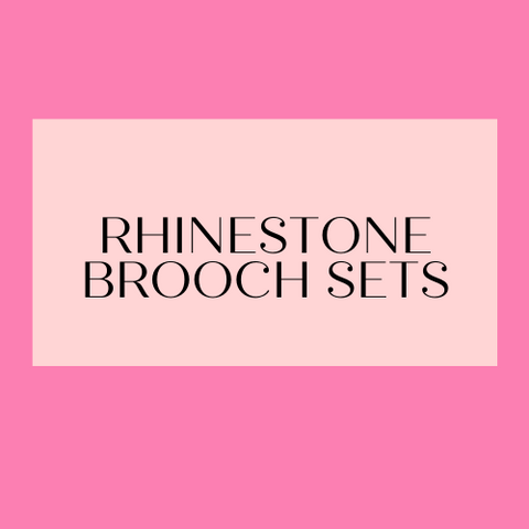 Rhinestone Brooch Sets